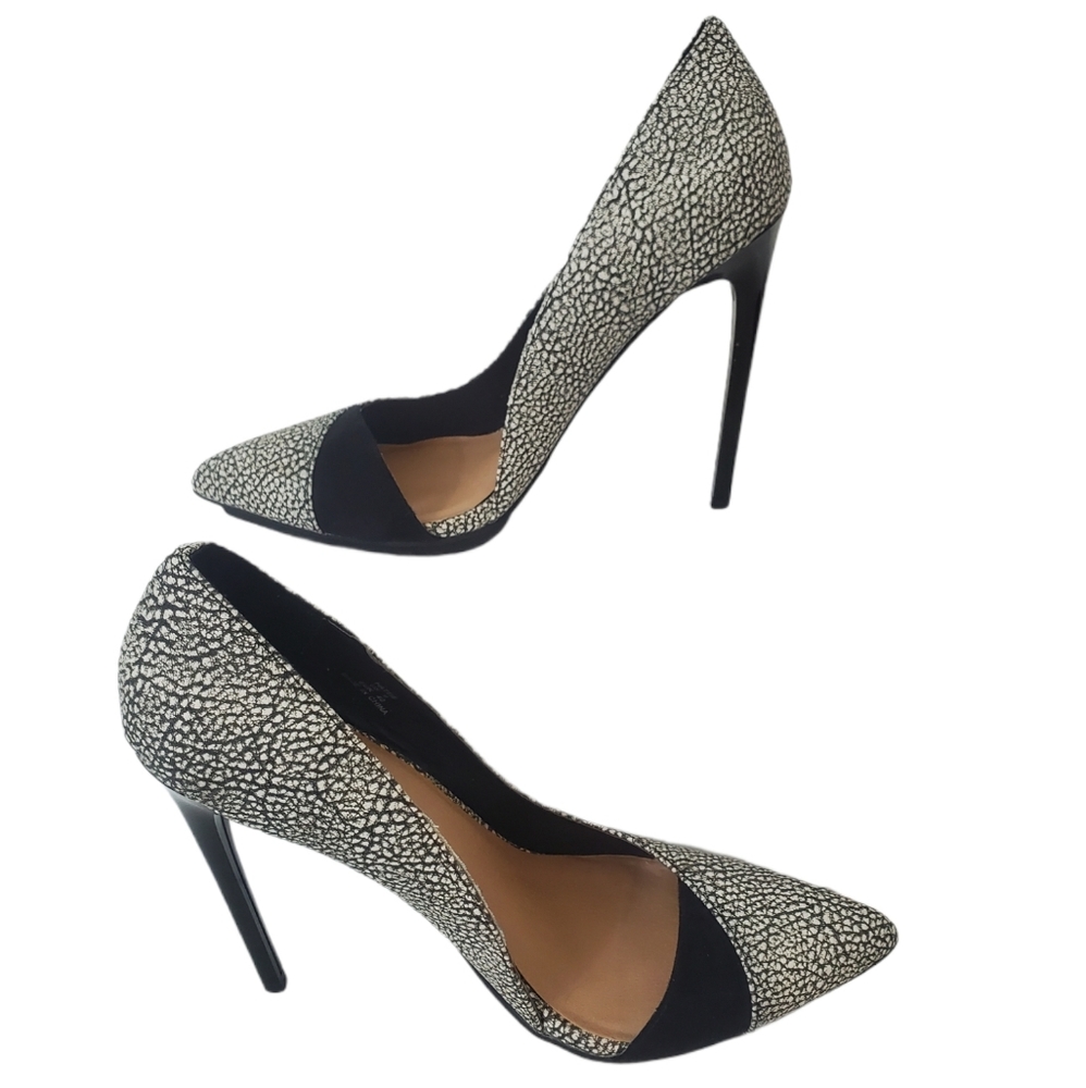 Just Fab Hattie texture D'orsay pumps